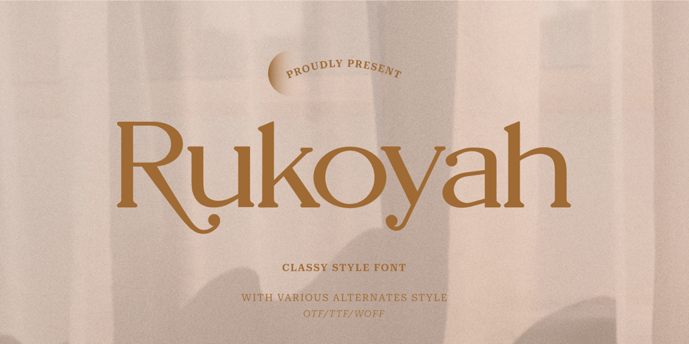 Rukoyah font