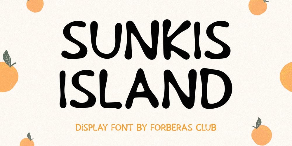 Sunkist Island font