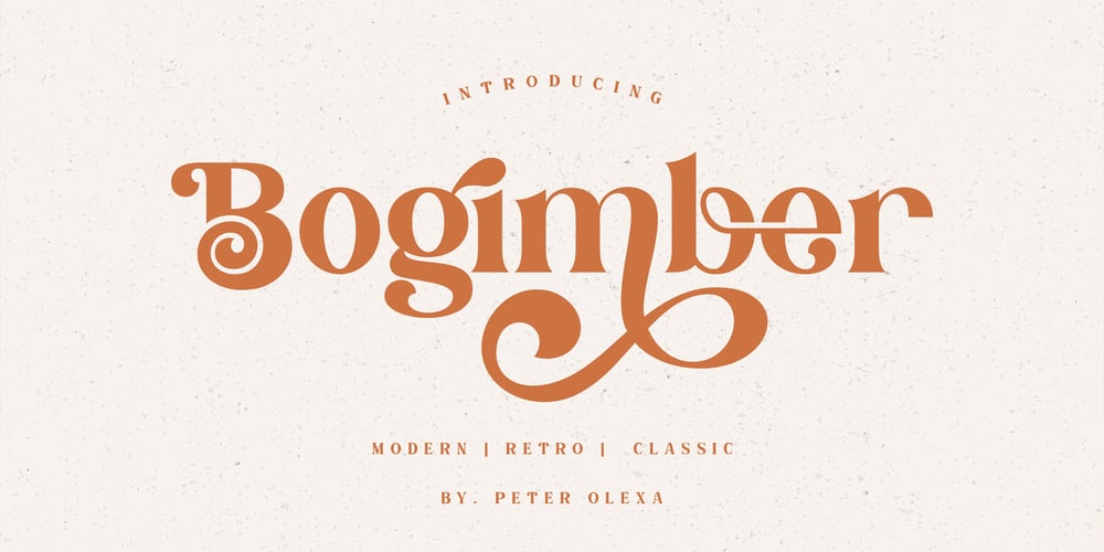 Bogimber font