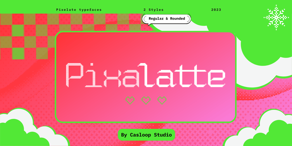 Cas Pixalatte font