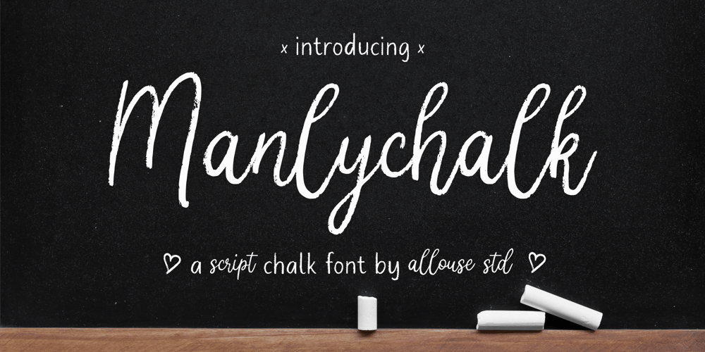 Manlychalk font