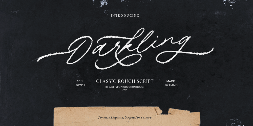 Darkling font