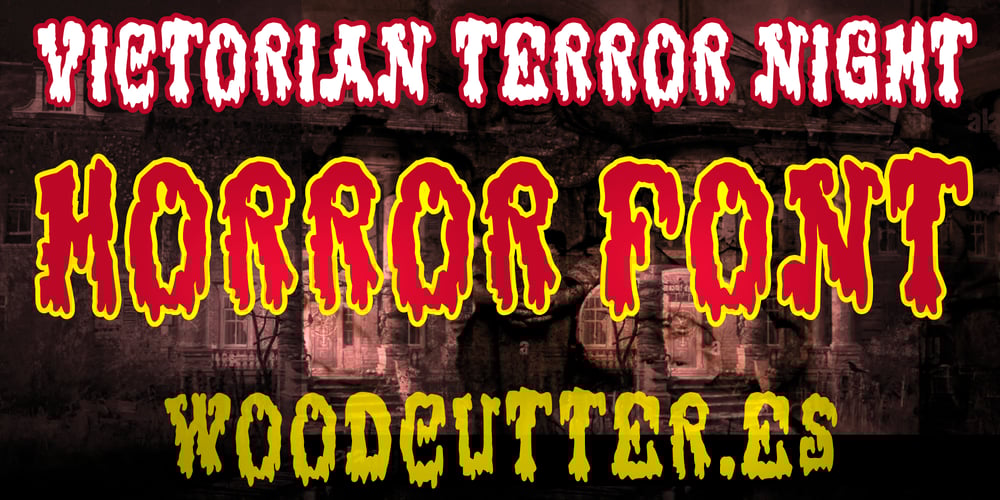 Victorian Terror Night font