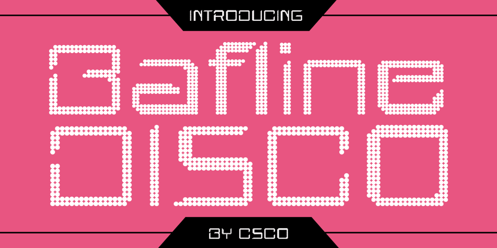 Bafline Disco font
