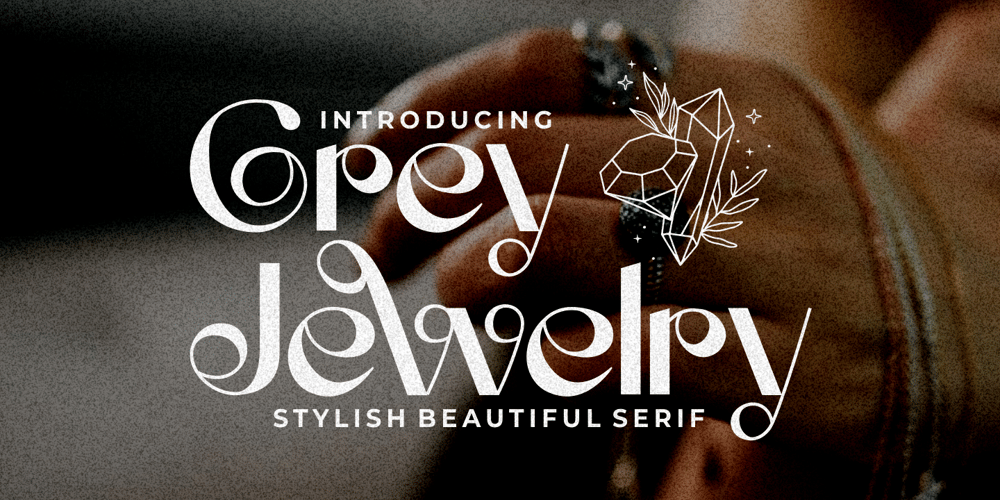 Grey Jewelry font