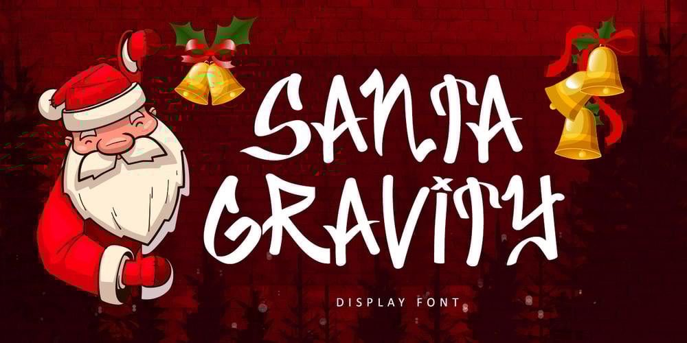 Santa Gravity font
