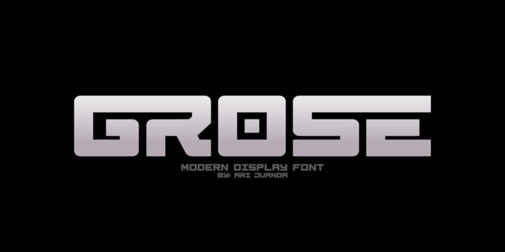 Grose font