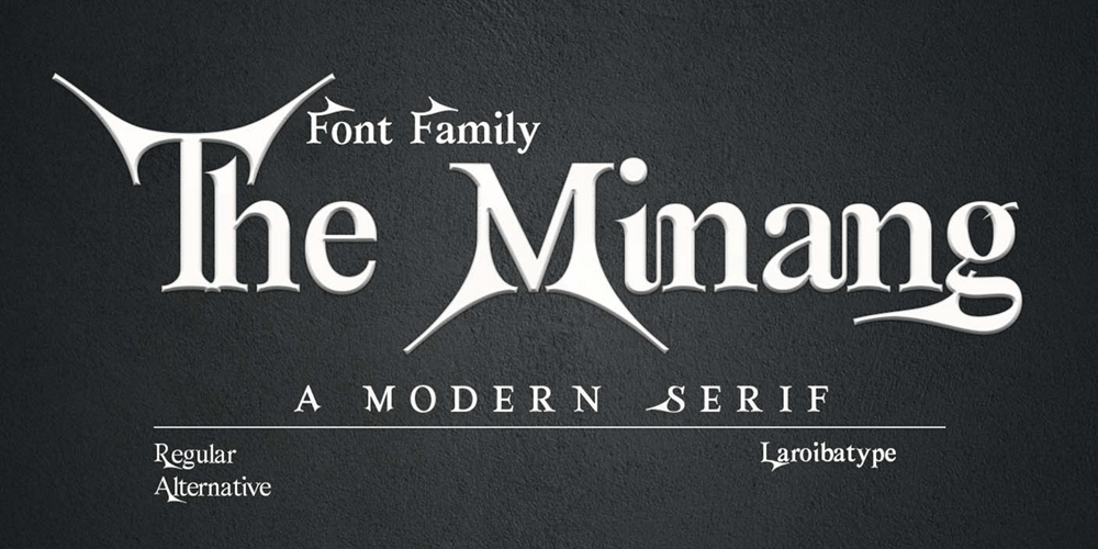 The Minang font