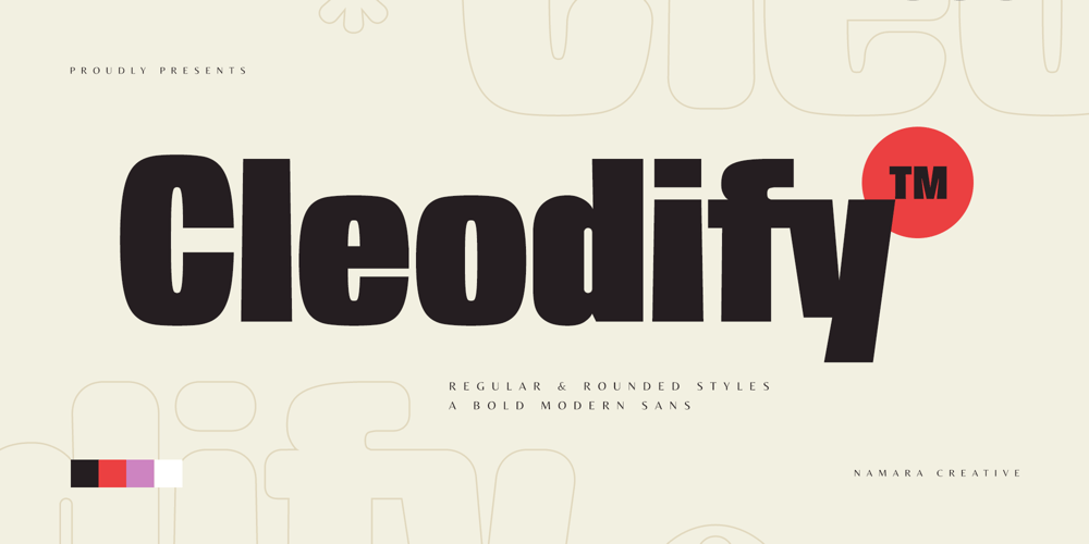 Cleodify font