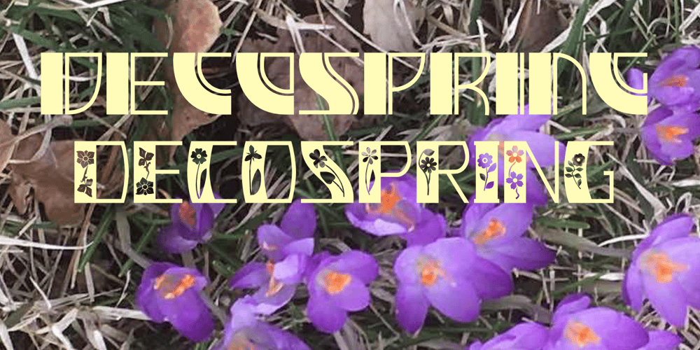 Deco Spring font
