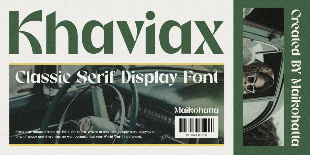 Khaviax font