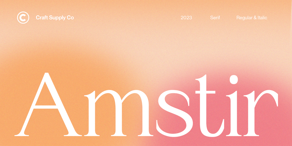Amstir font