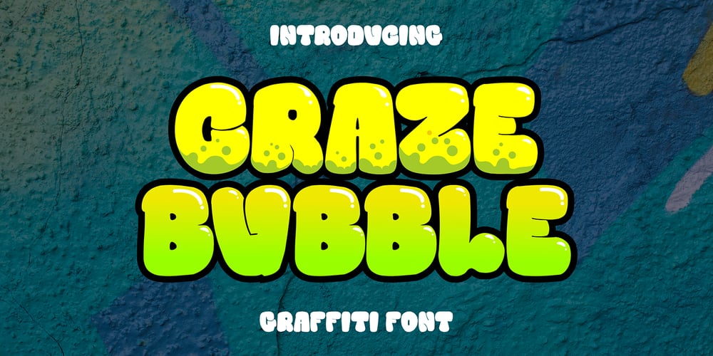 Craze Bubble font
