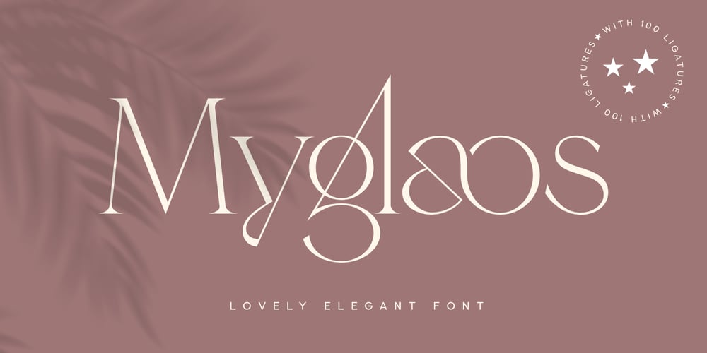 Myglaos font