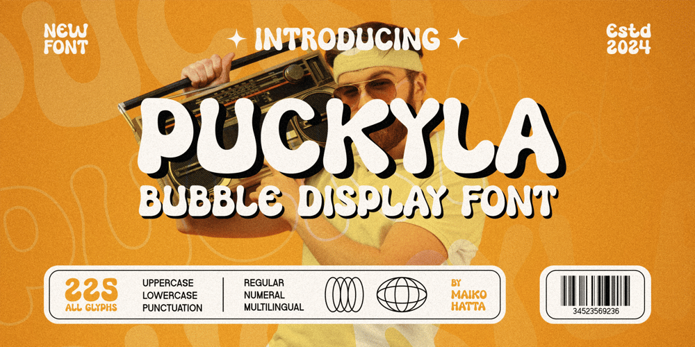 Puckyla font