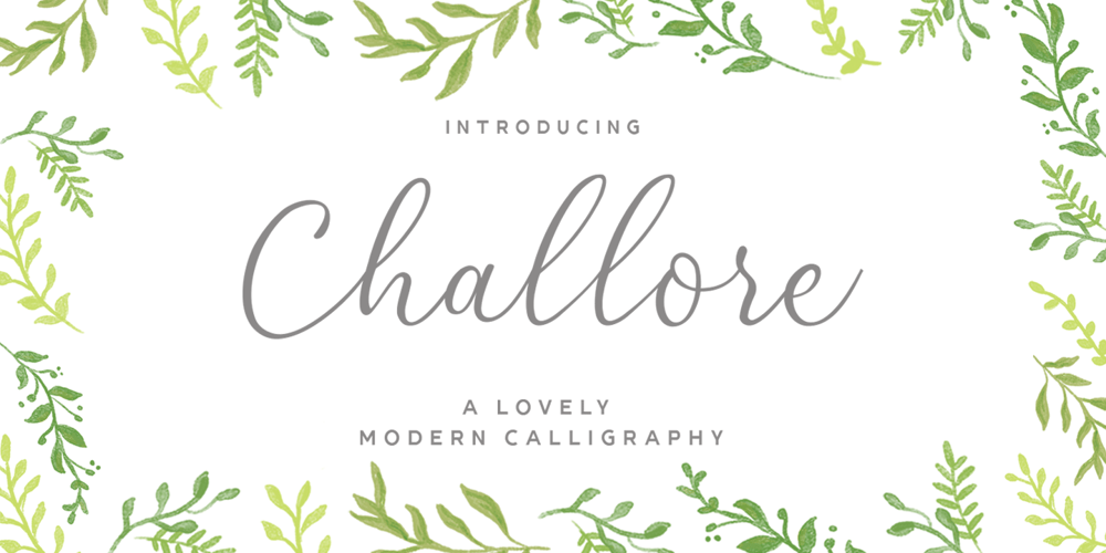 Challore Script font