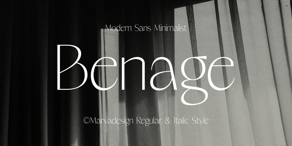 Benage font