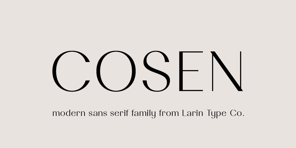 Cosen font