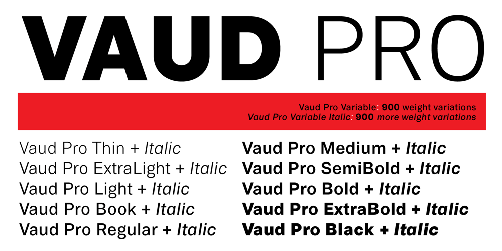 Vaud Pro font