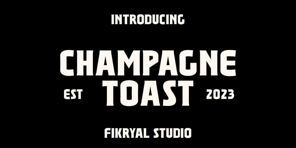 Champagne Toast font