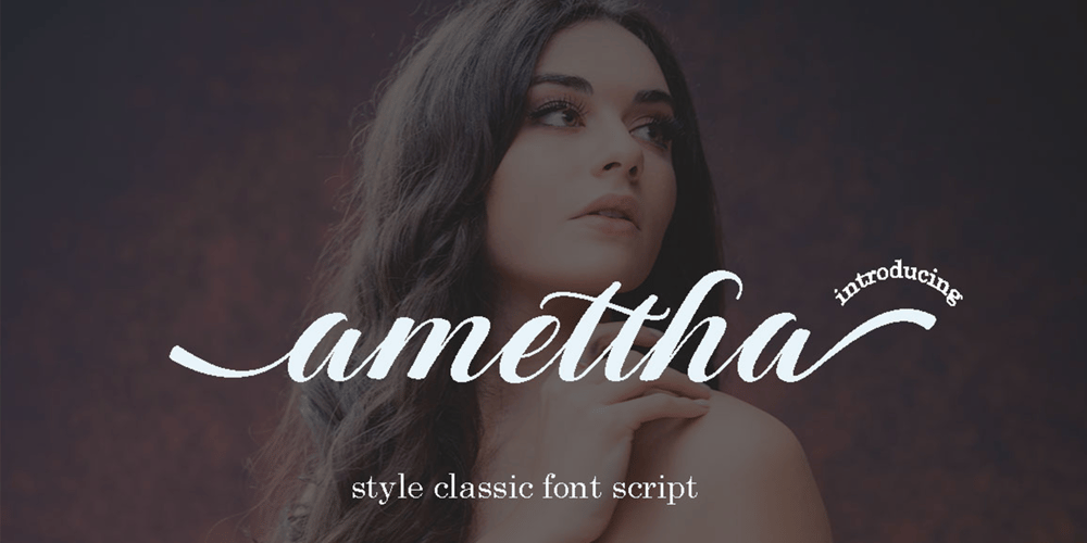 Amettha Script font