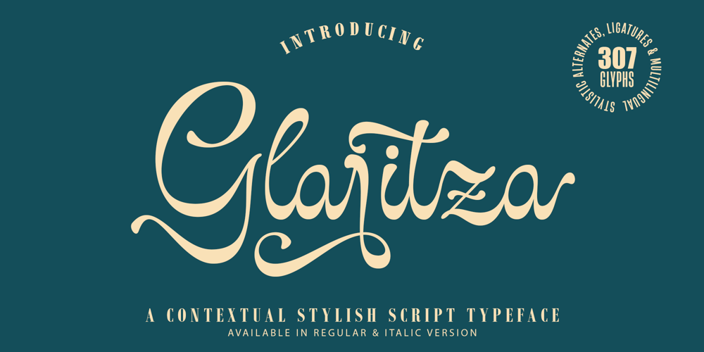 Glaritza Script font