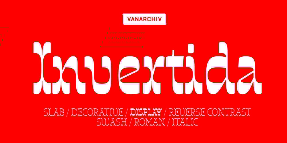 Invertida font