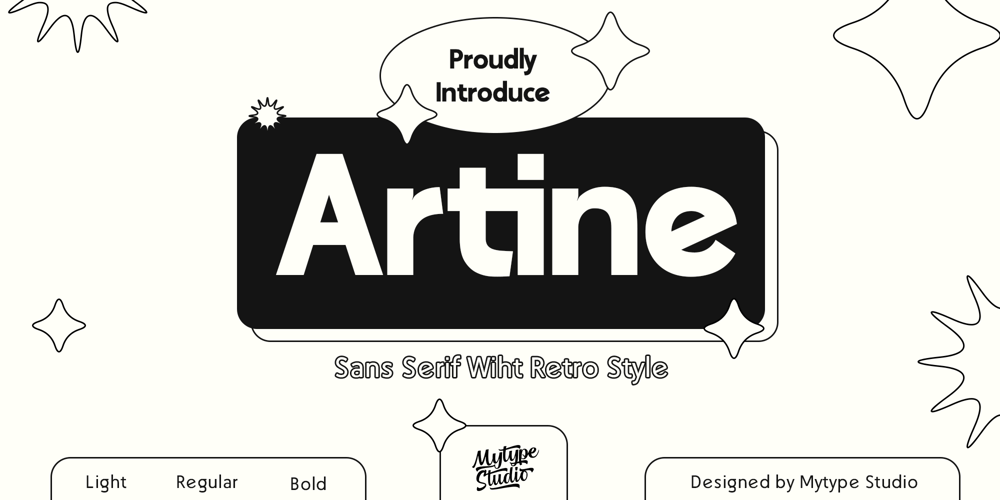 Artine font