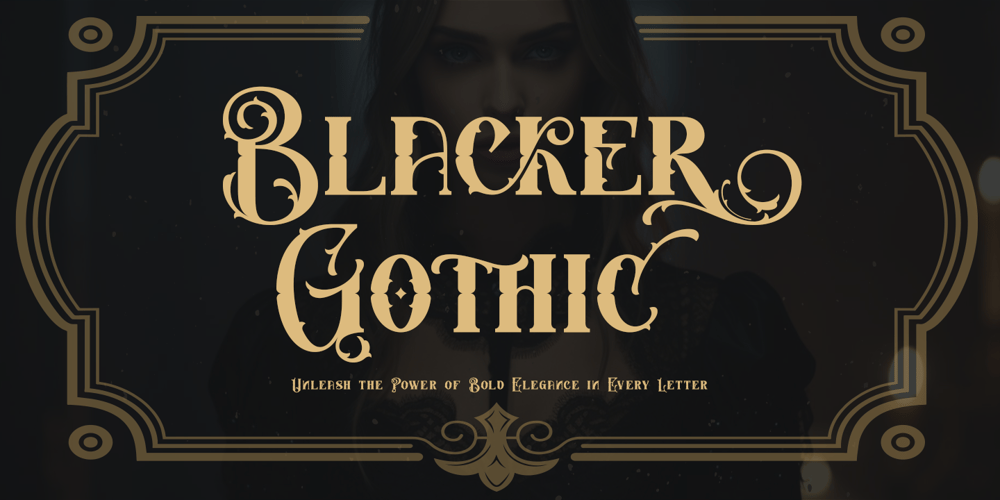 Blacker Gothic font