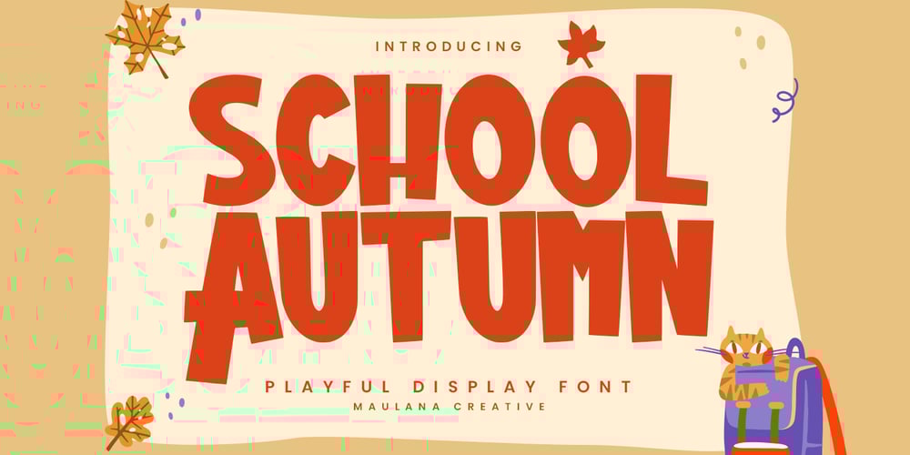 Autumn School font