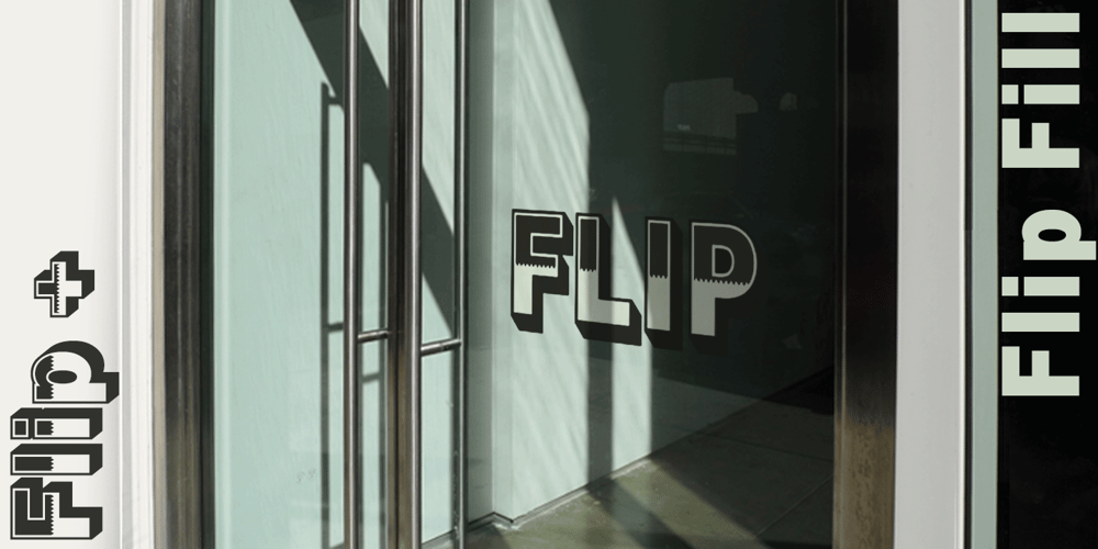 Flip font