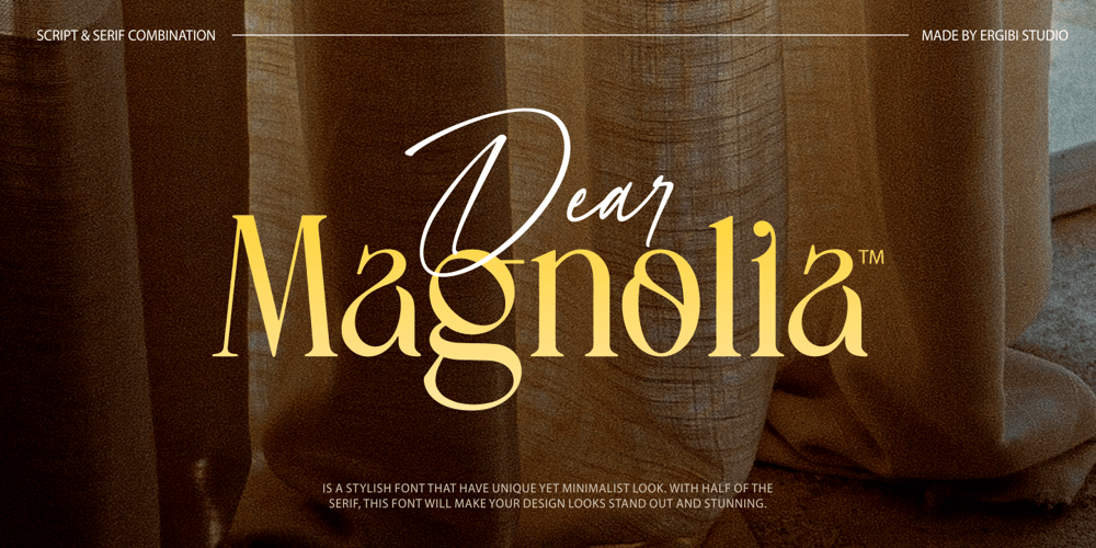 Dear Magnolia font