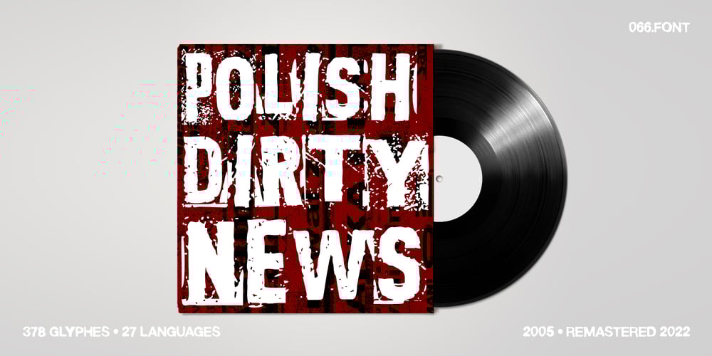 Polish Dirty News font