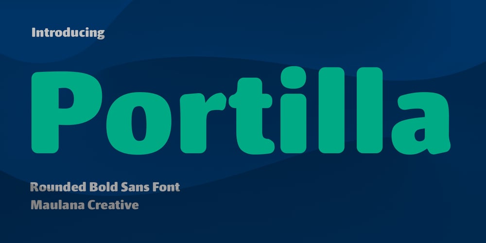 Portilla Rounded Bold Sans Font font