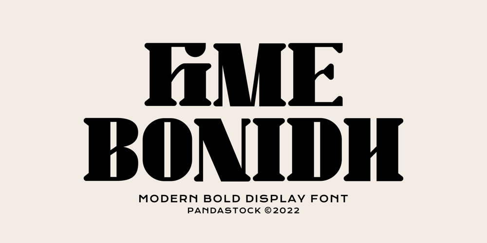 Fime Bonidh font
