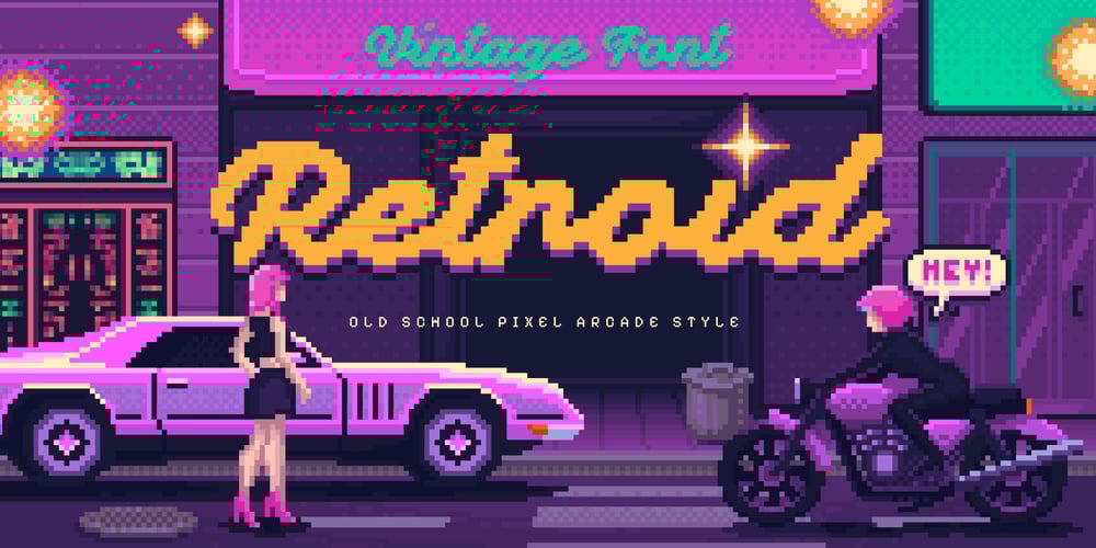 Retroid font
