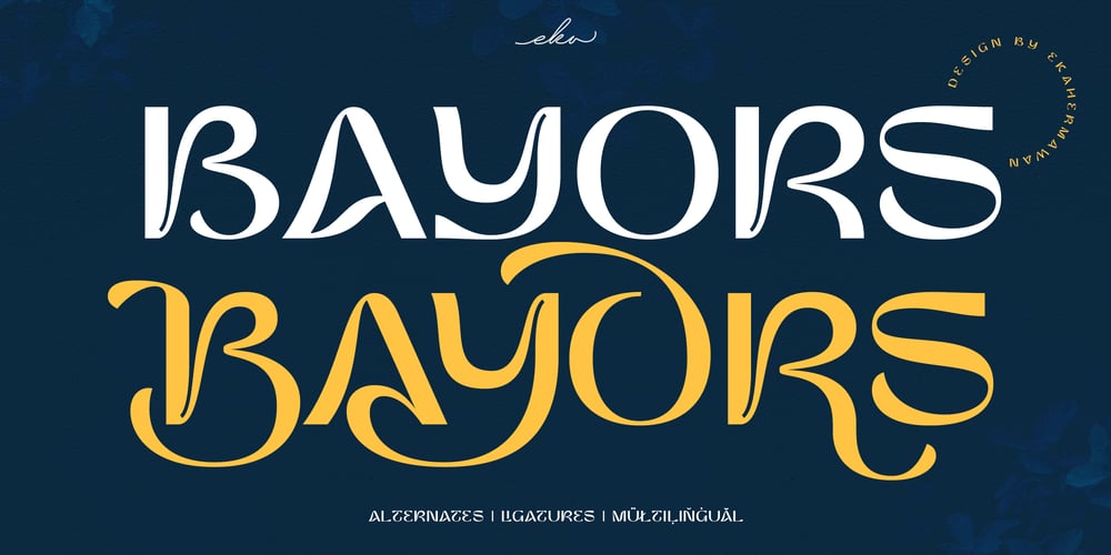 Bayors font