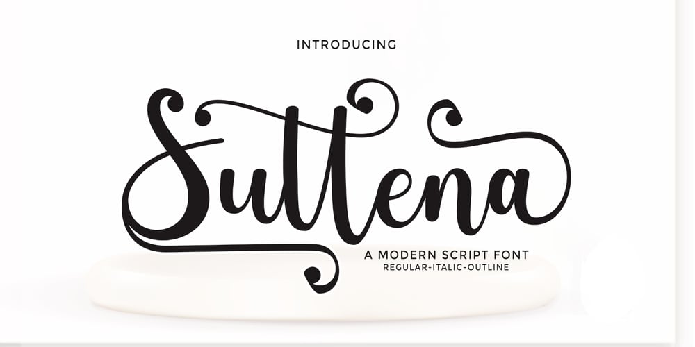Suttena Script font