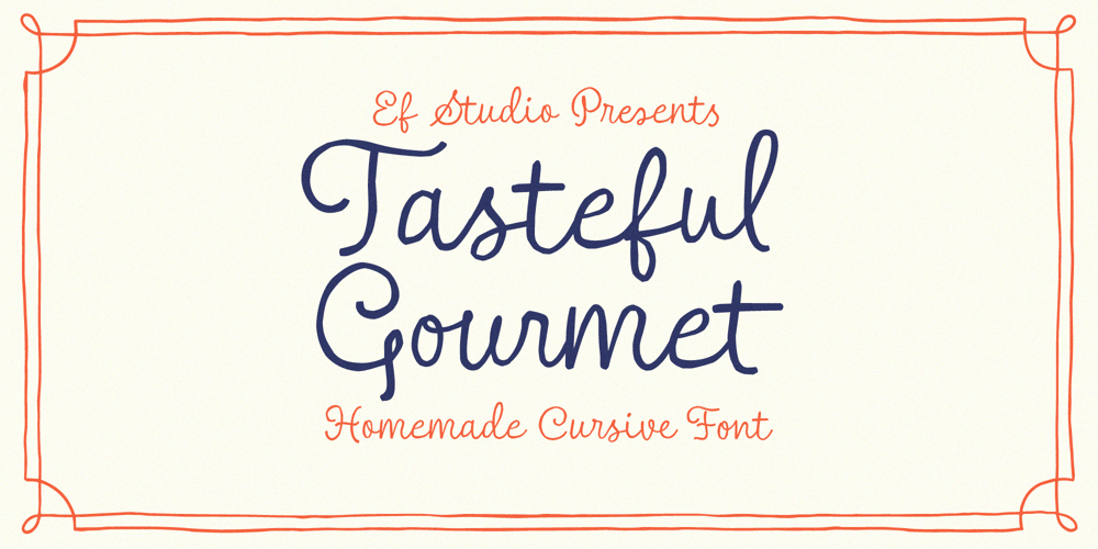 Tasteful Gourmet font