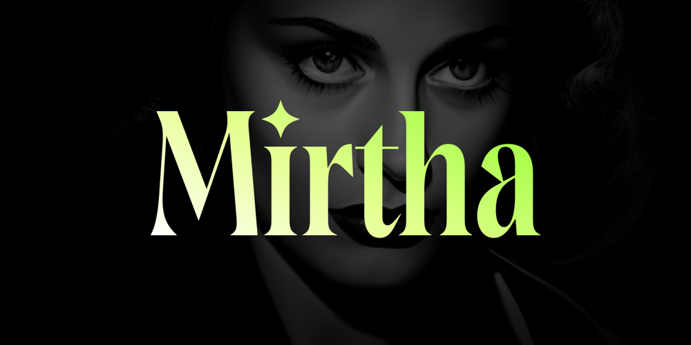 Mirtha Display font