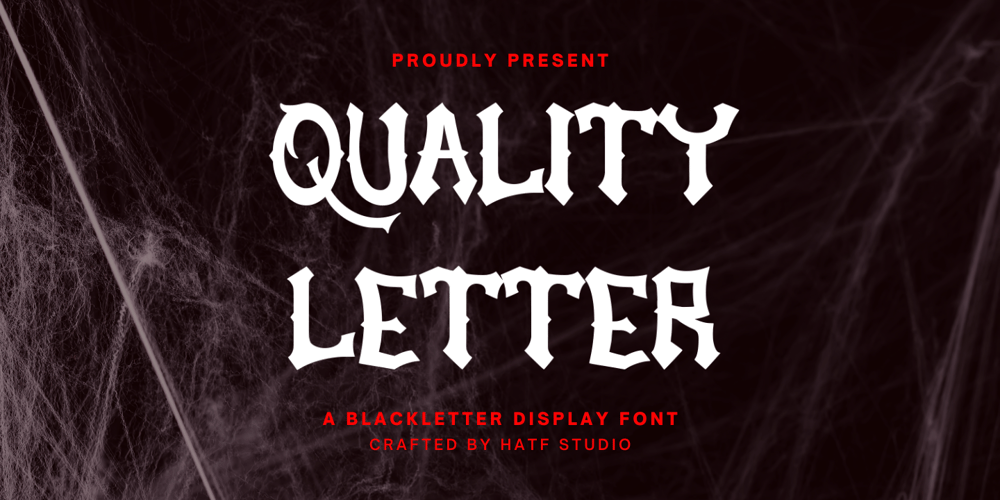 Quality Letter font