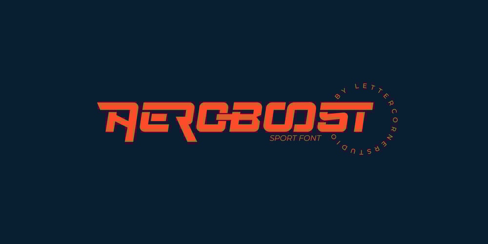 Aeroboost font