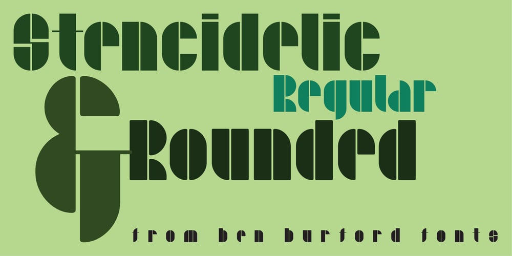 Stencidelic font