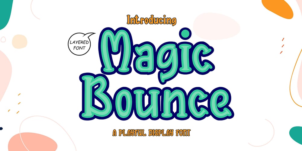 Magic Bounce 3d font