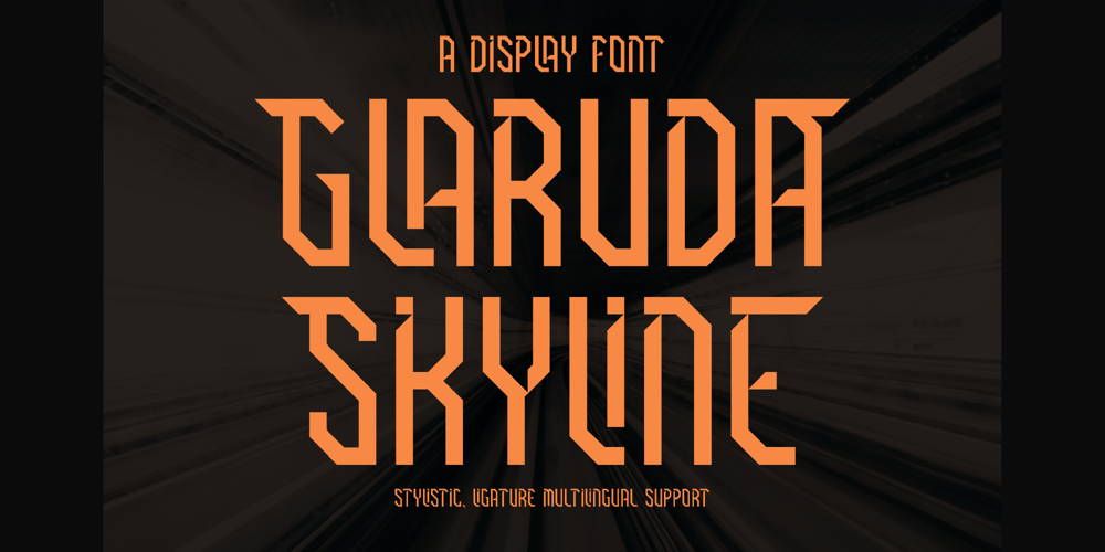 GLARUDA SKYLINE font