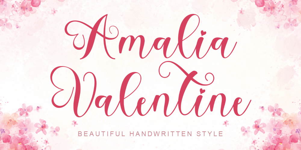 Amalia Valentine font