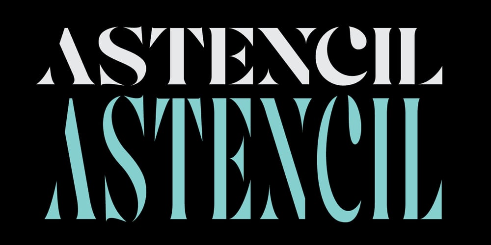 Astencil font