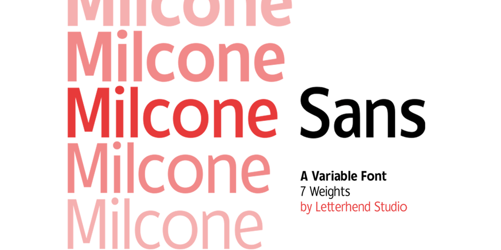 Milcone font