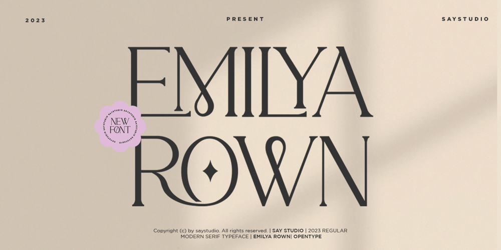 Emilya Rown font