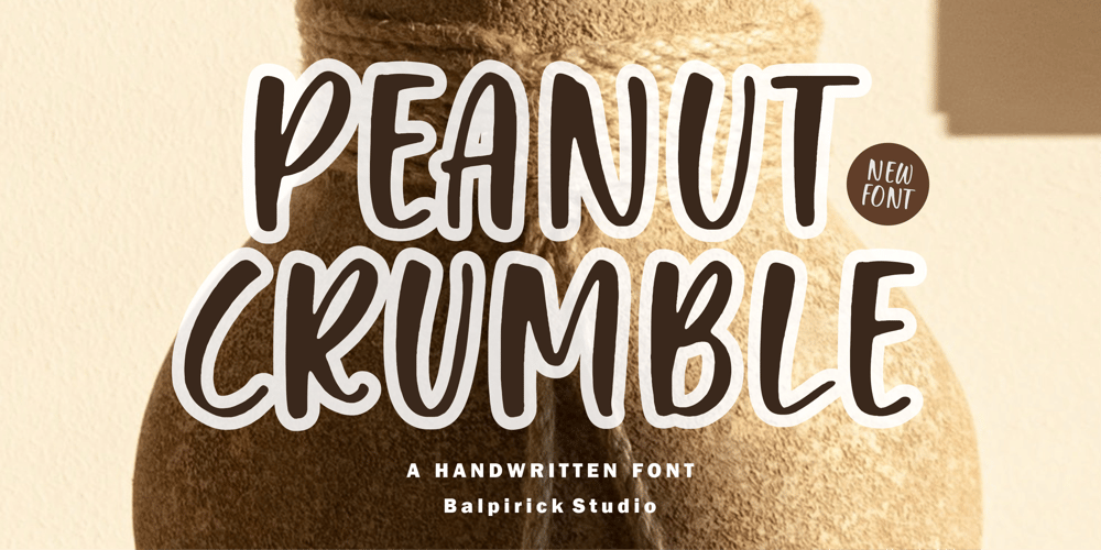 Peanut Crumble font